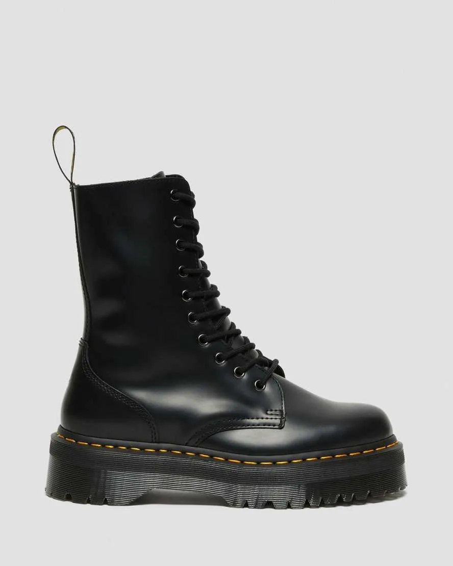Dr Martens Jadon Hi Leather Platform Boots Black