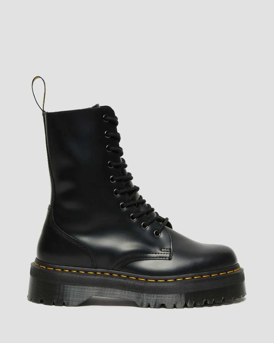 Dr Martens Jadon Hi Leather Platform Boots Black