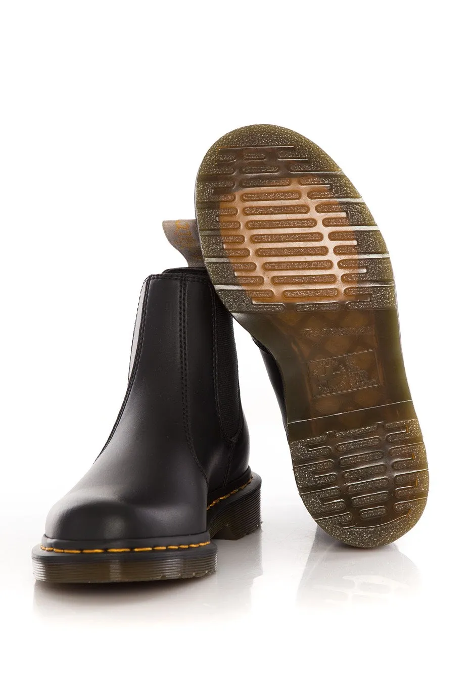 Dr. Martens - Vegan 2976 Chelsea Boots Black Felix Rub Off - Shoes