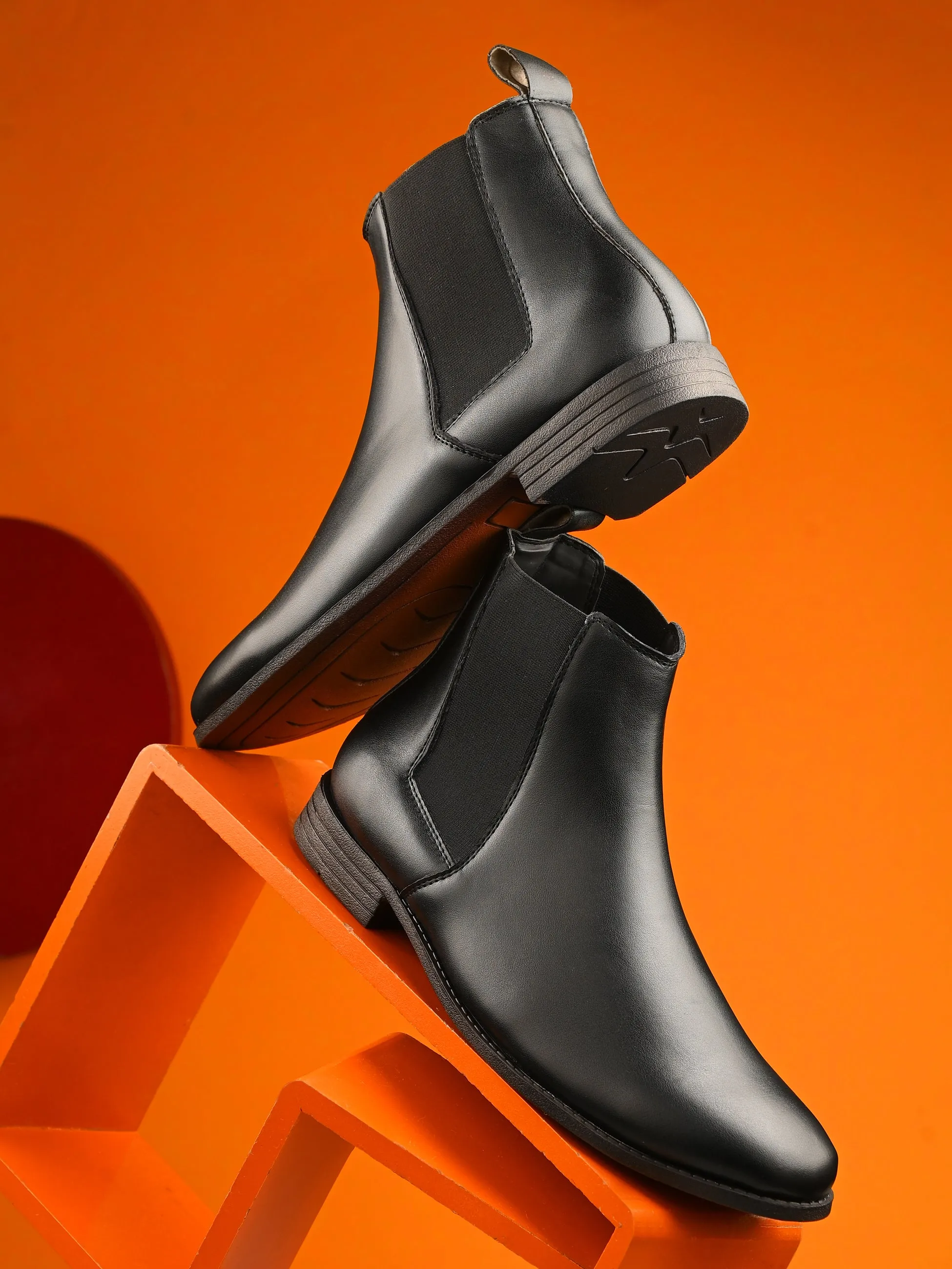El Paso Men Mid-Top Chelsea Boots