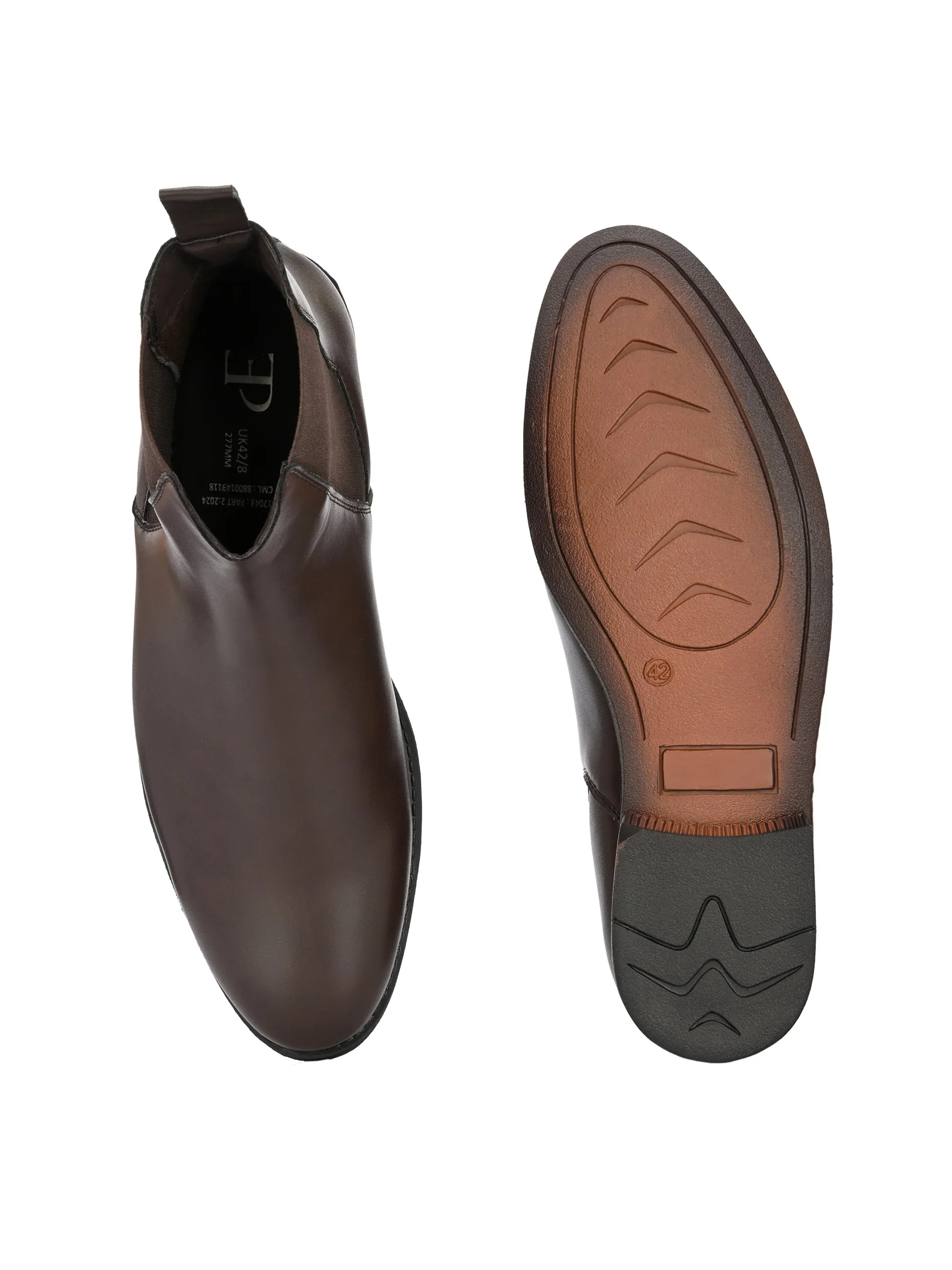 El Paso Men Mid-Top Chelsea Boots