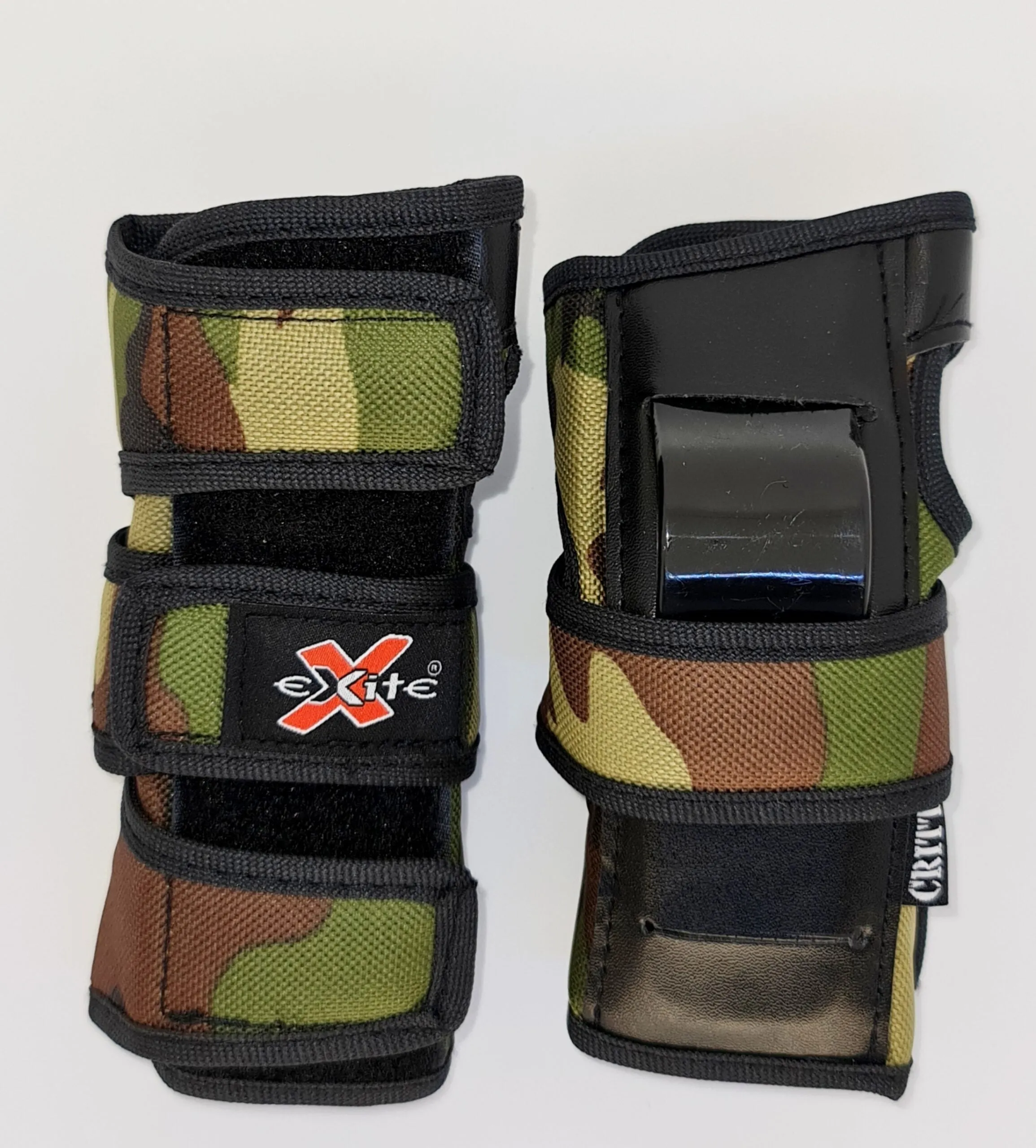 Exite Critters 3 pack kids Knee, Elbow and Wrist Guards Protective pack - Camo Green