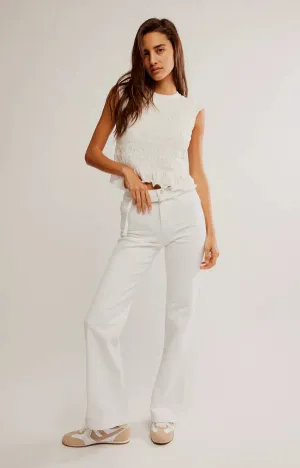 Free People Sabine Slim A Line Jean
