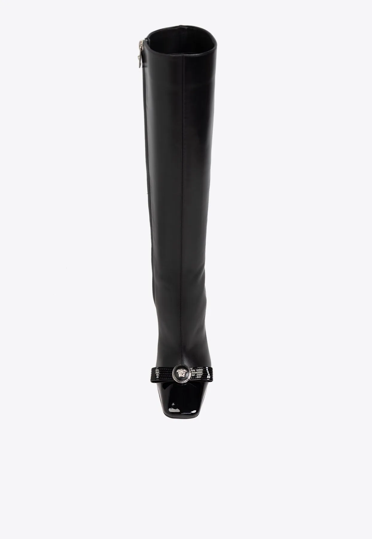 Gianni Ribbon 105 Leather Knee-High Boots