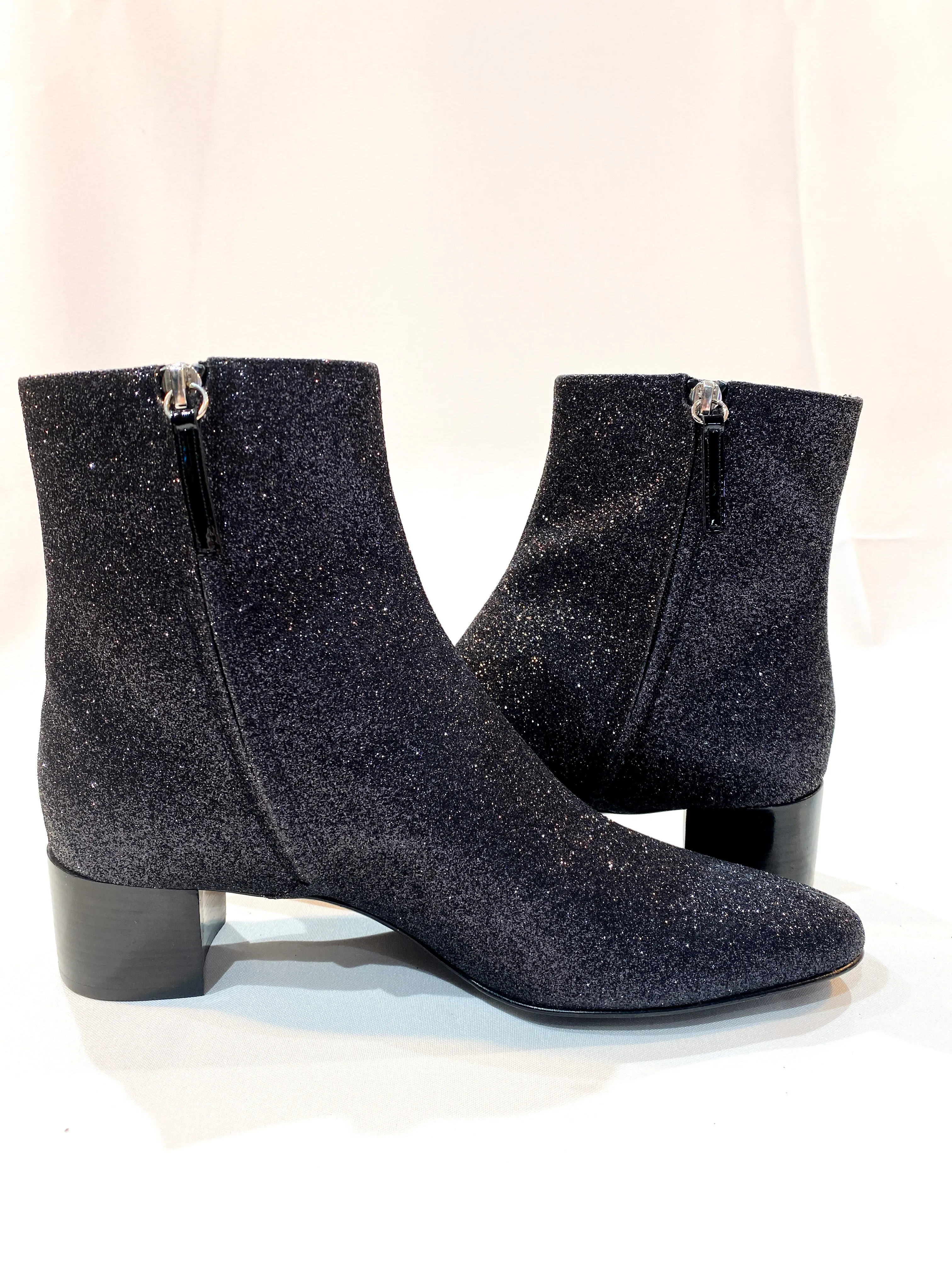 Giuseppe Zanotti Black Sparkle Bootie