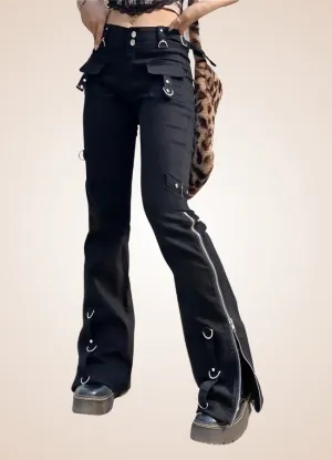 Gothic Emo Zipper Pants