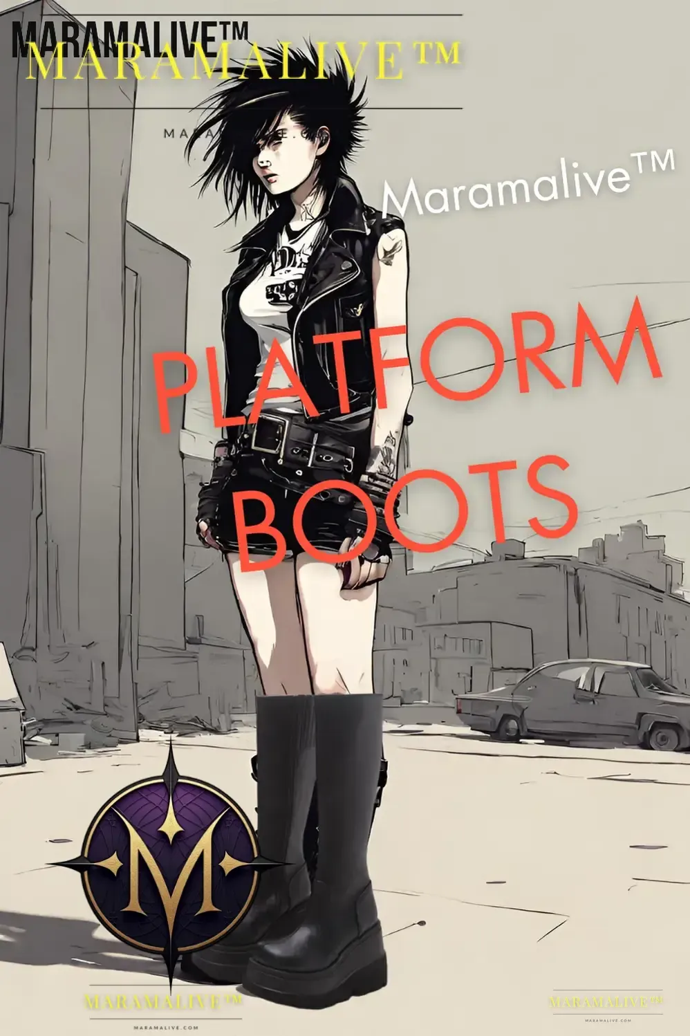 Gothic Knight Boots Slay in Mid-High Chunky Platforms