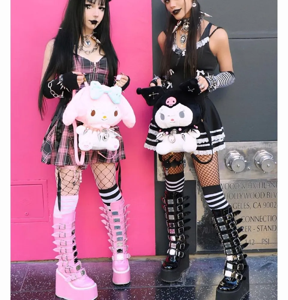 Gothic Style Wedges Shoes Fashion Ankle Boots