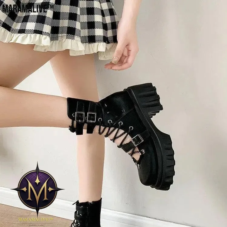 Gothic Women's Platform Boots - Tough Maramalive™ Footwear