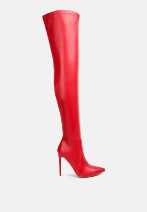 Gush Over Knee Heeled Boots By Ruw