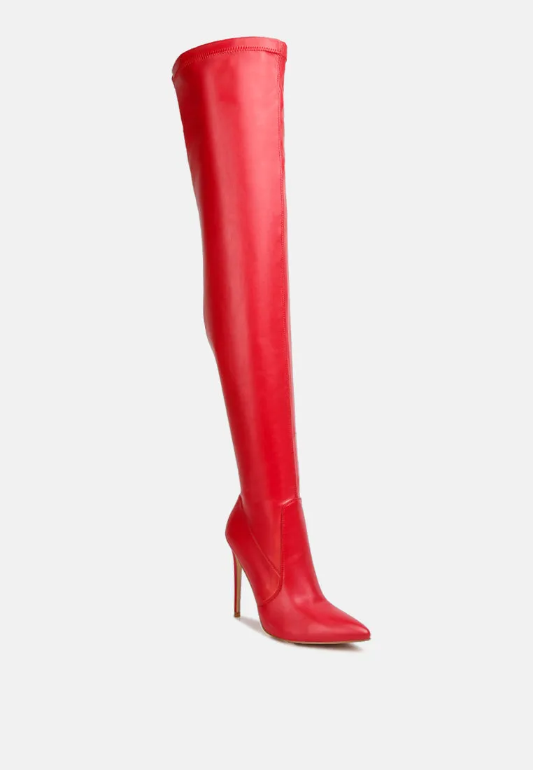 Gush Over Knee Heeled Boots By Ruw