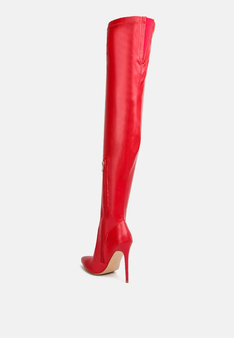 Gush Over Knee Heeled Boots By Ruw