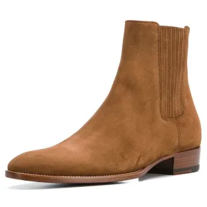 Handmade Full Grain Suede Chelsea Boots