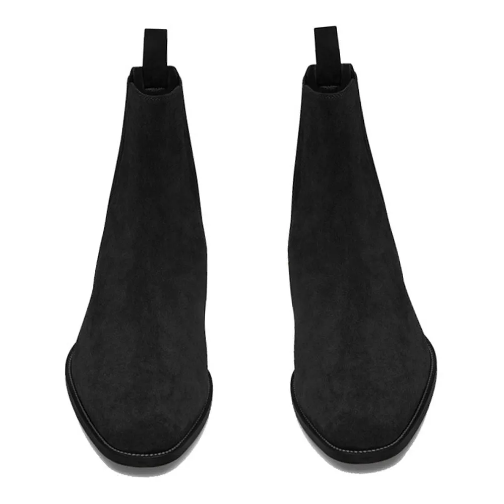 Handmade Full Grain Suede Chelsea Boots