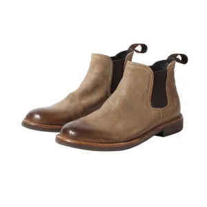 Handmade Leather Suede Casual Chelsea Boots