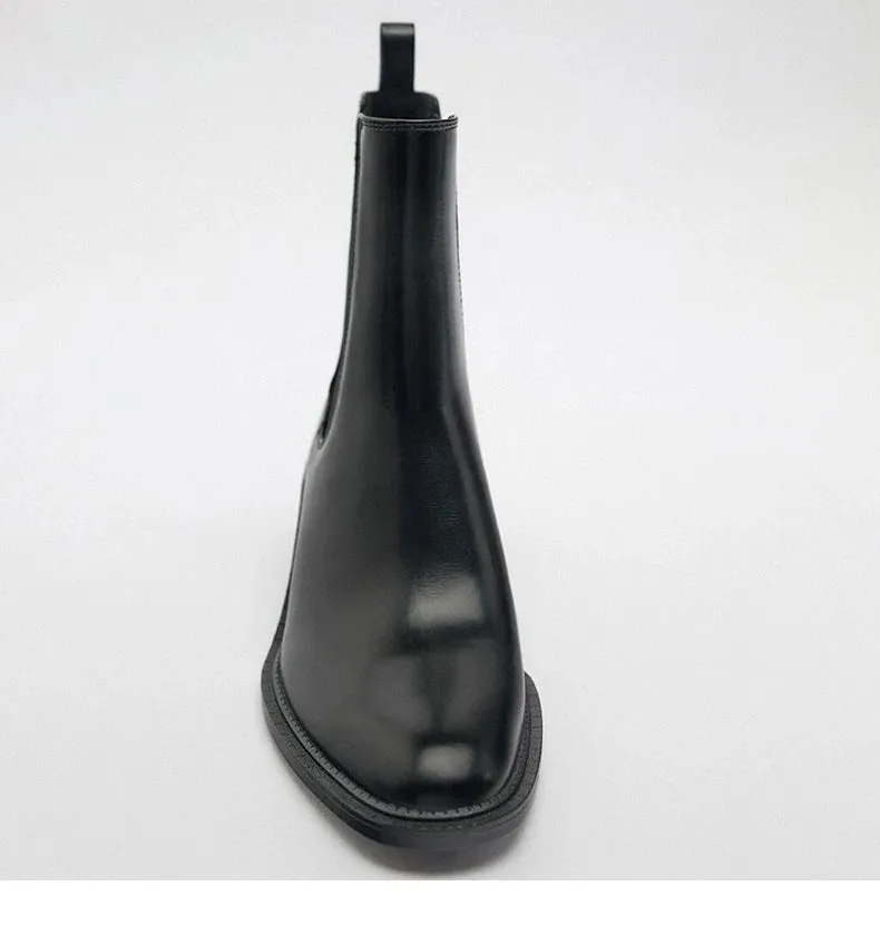 HEATHER - Leather Chelsea Boots