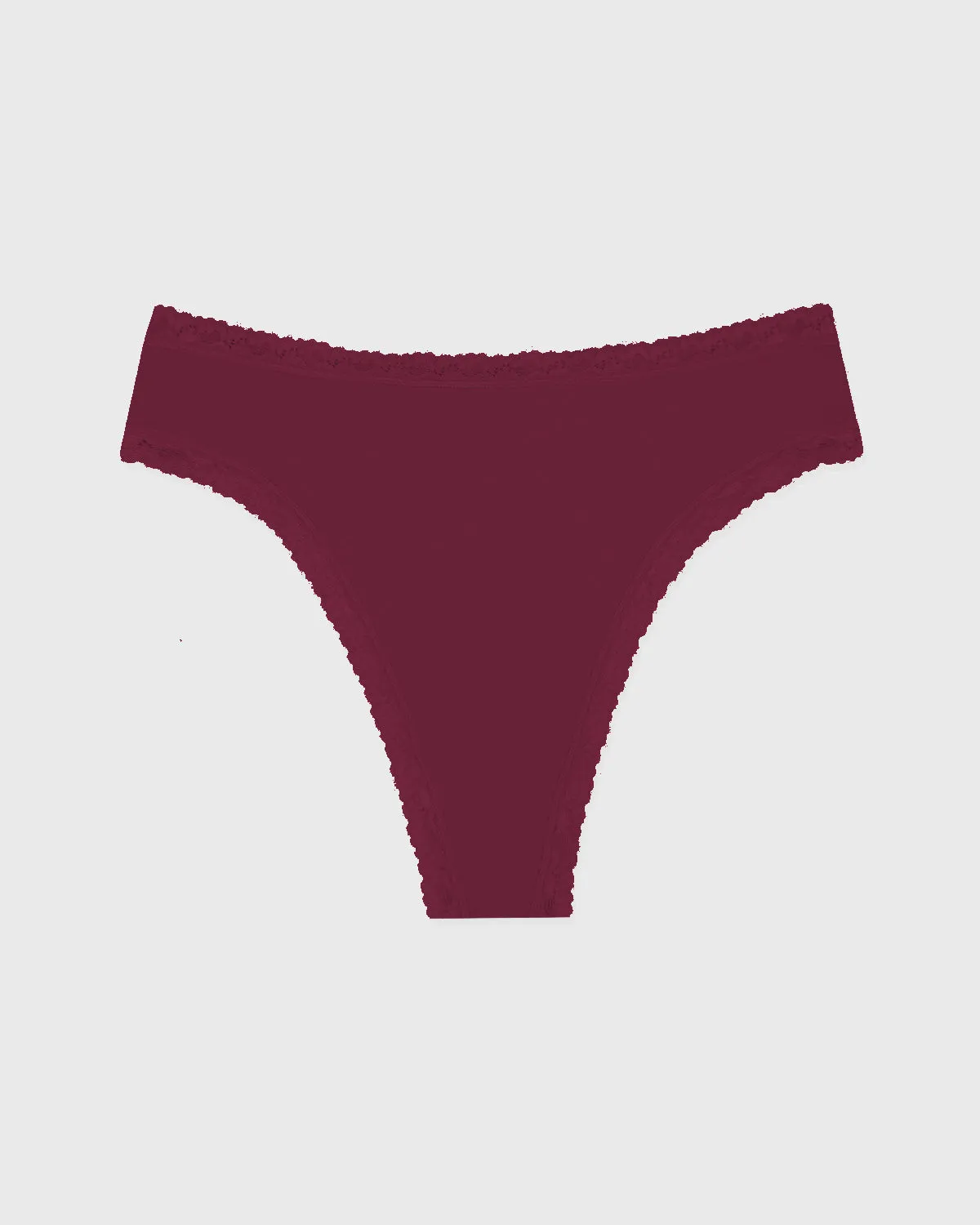 High Waisted Thong - Rouge