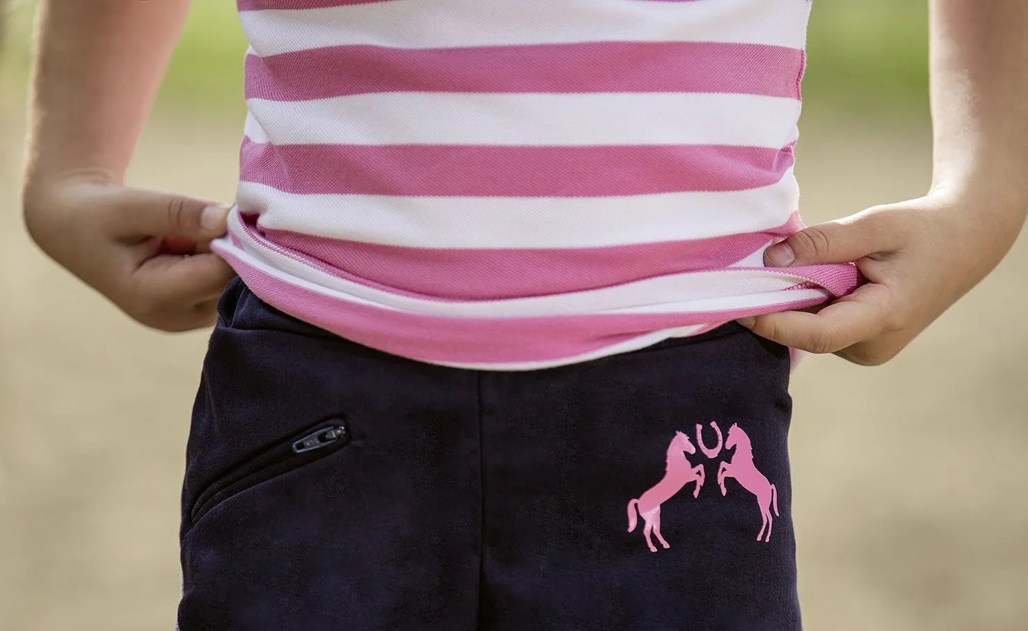 HKM Riding Breeches Pink Pony