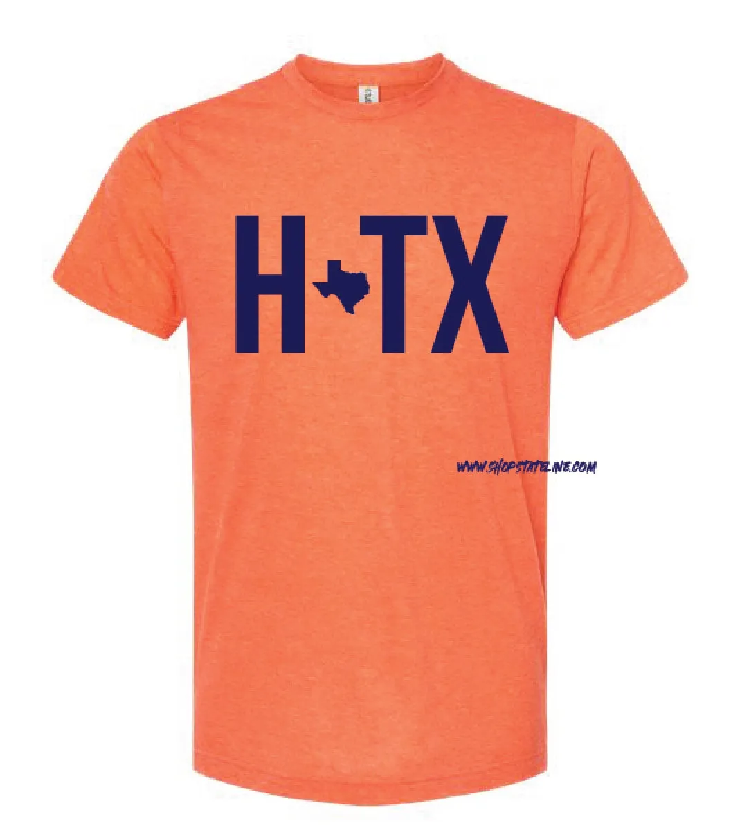 Houston Texas - HTX - Orange Unisex Tee