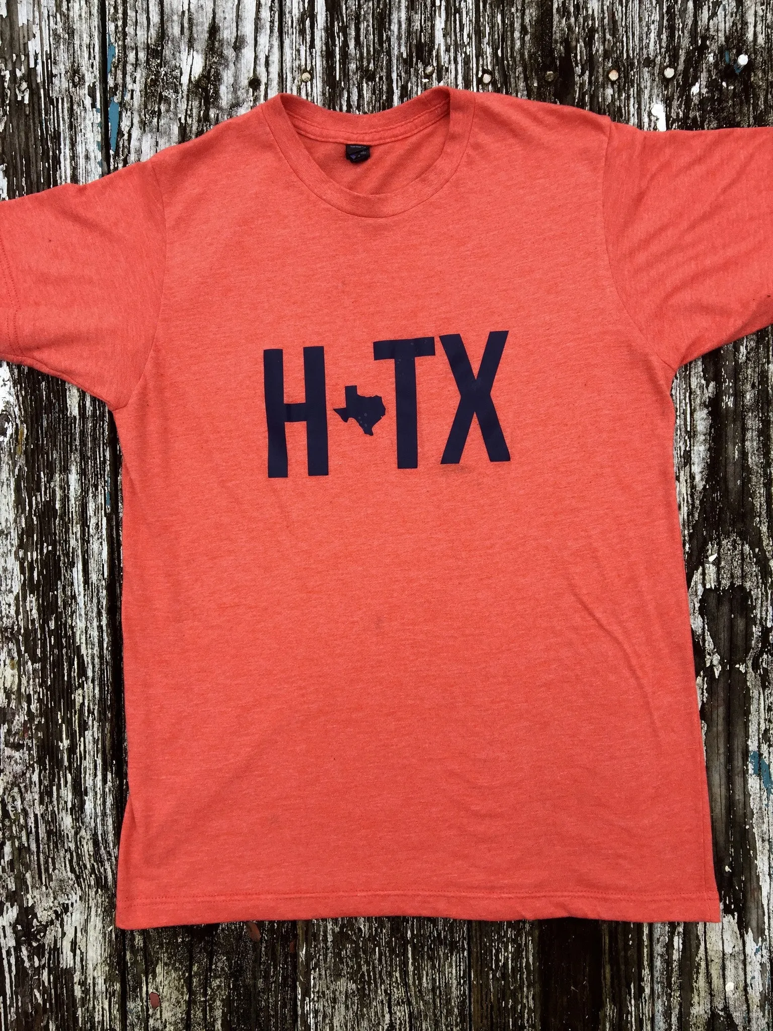Houston Texas - HTX - Orange Unisex Tee