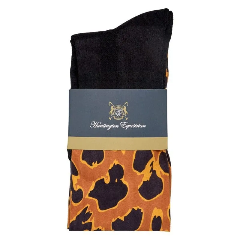 Huntington Equestrian Knee High Riding Socks Leopard (HUN1406)