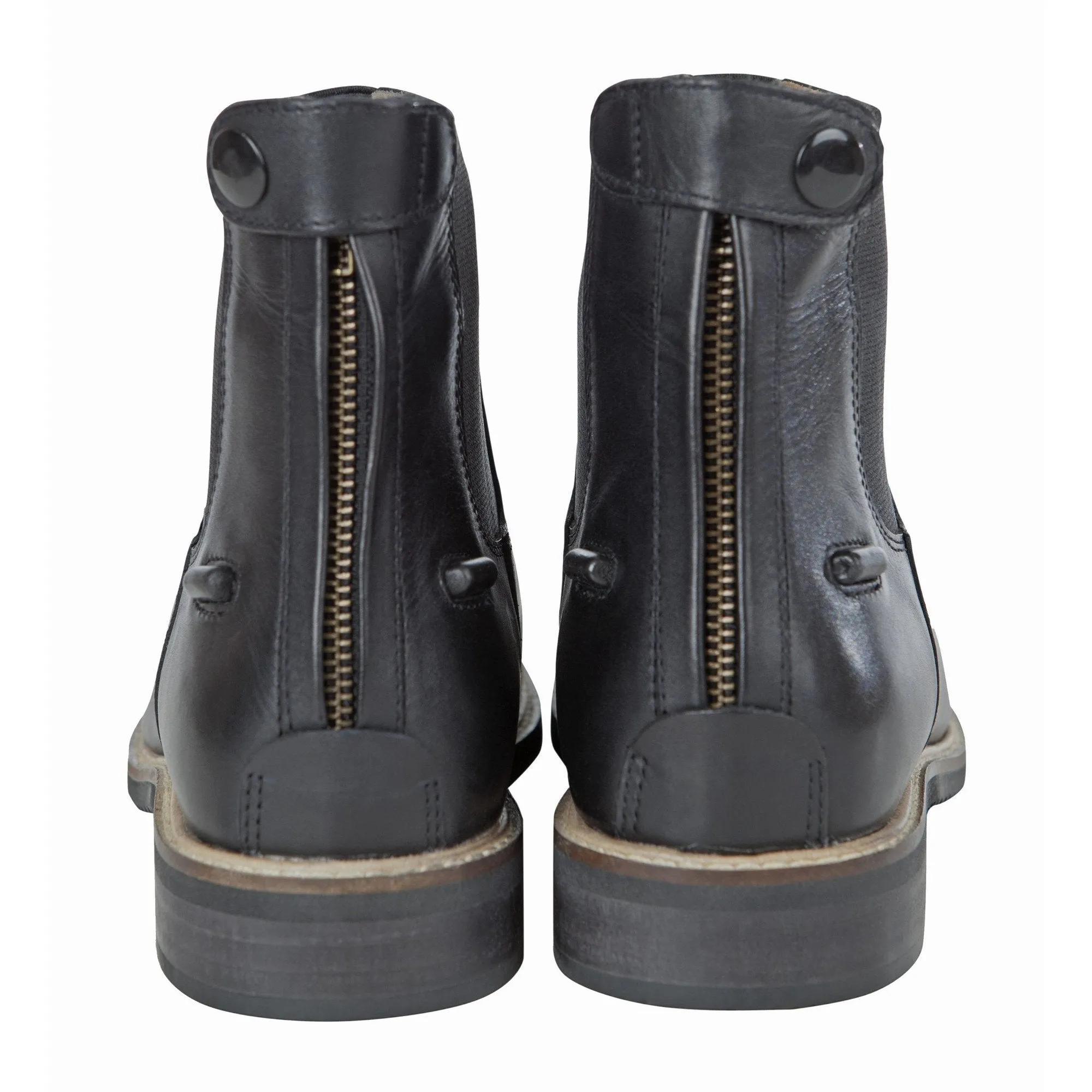 Huntley Equestrian Leather Zip Paddock Boots