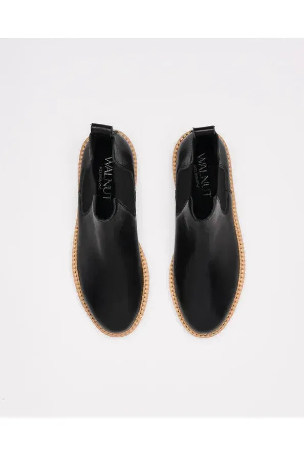 Jade Leather Boot Black