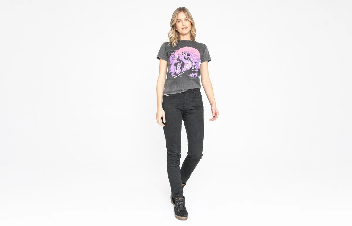 JANE HIGH MONO JEANS | BLACK RAW
