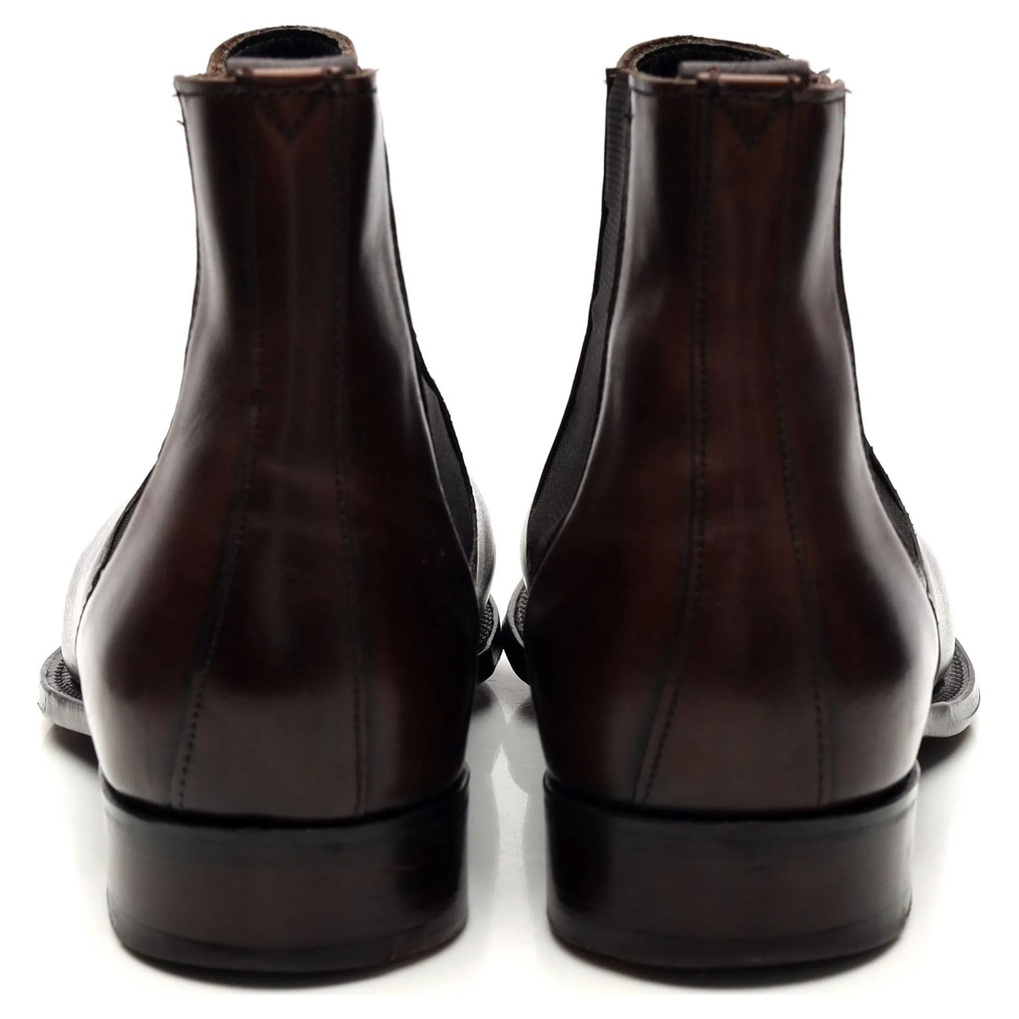 'Jason' Dark Brown Leather Chelsea Boots UK 9 E