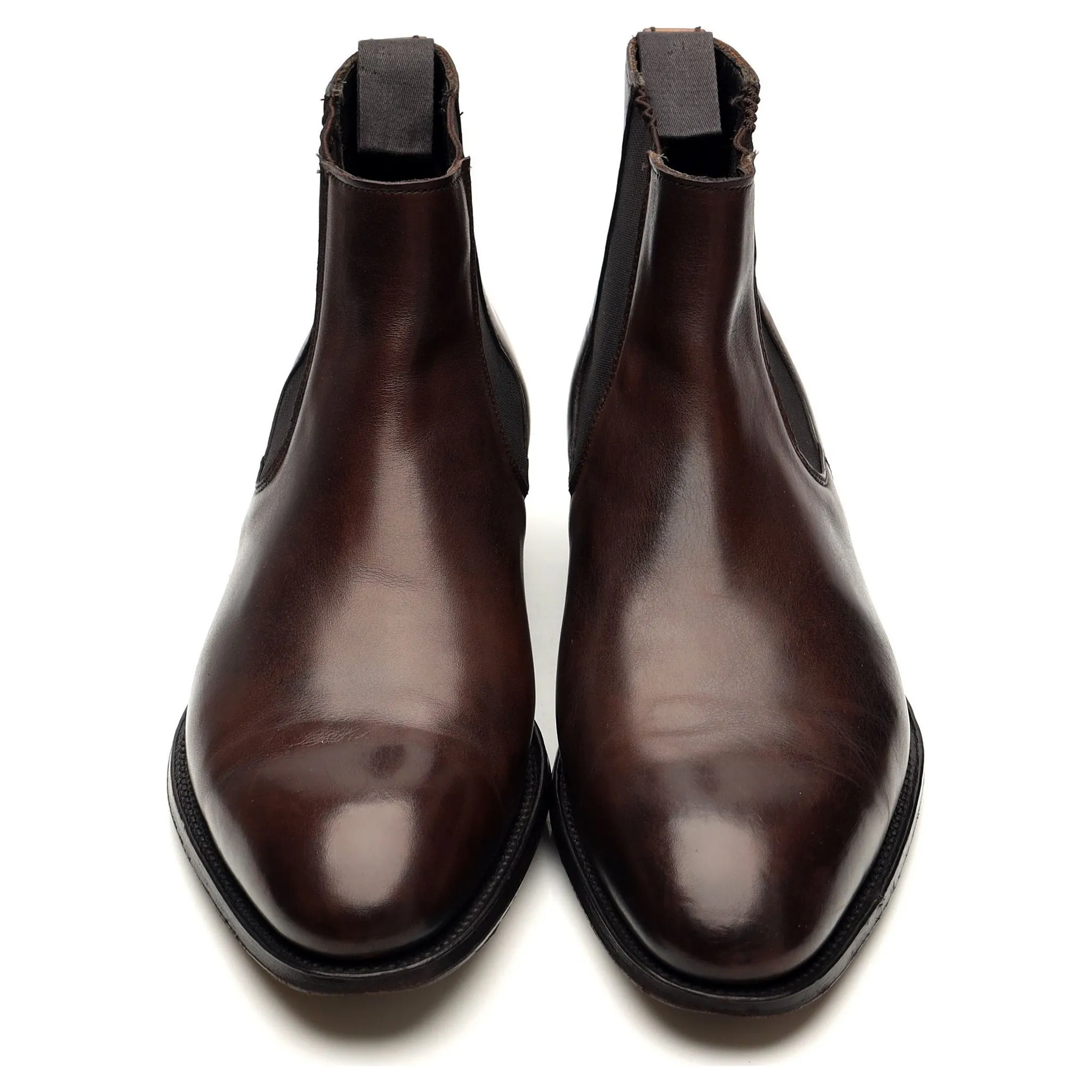 'Jason' Dark Brown Leather Chelsea Boots UK 9 E