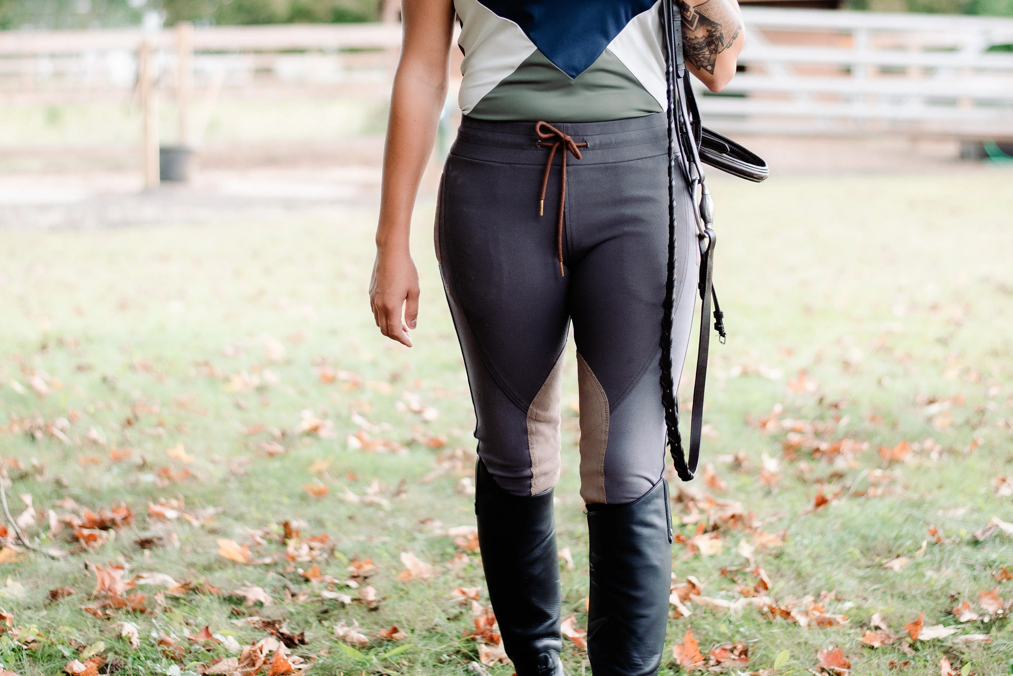 Jogger Knee Patch Breech - Brown