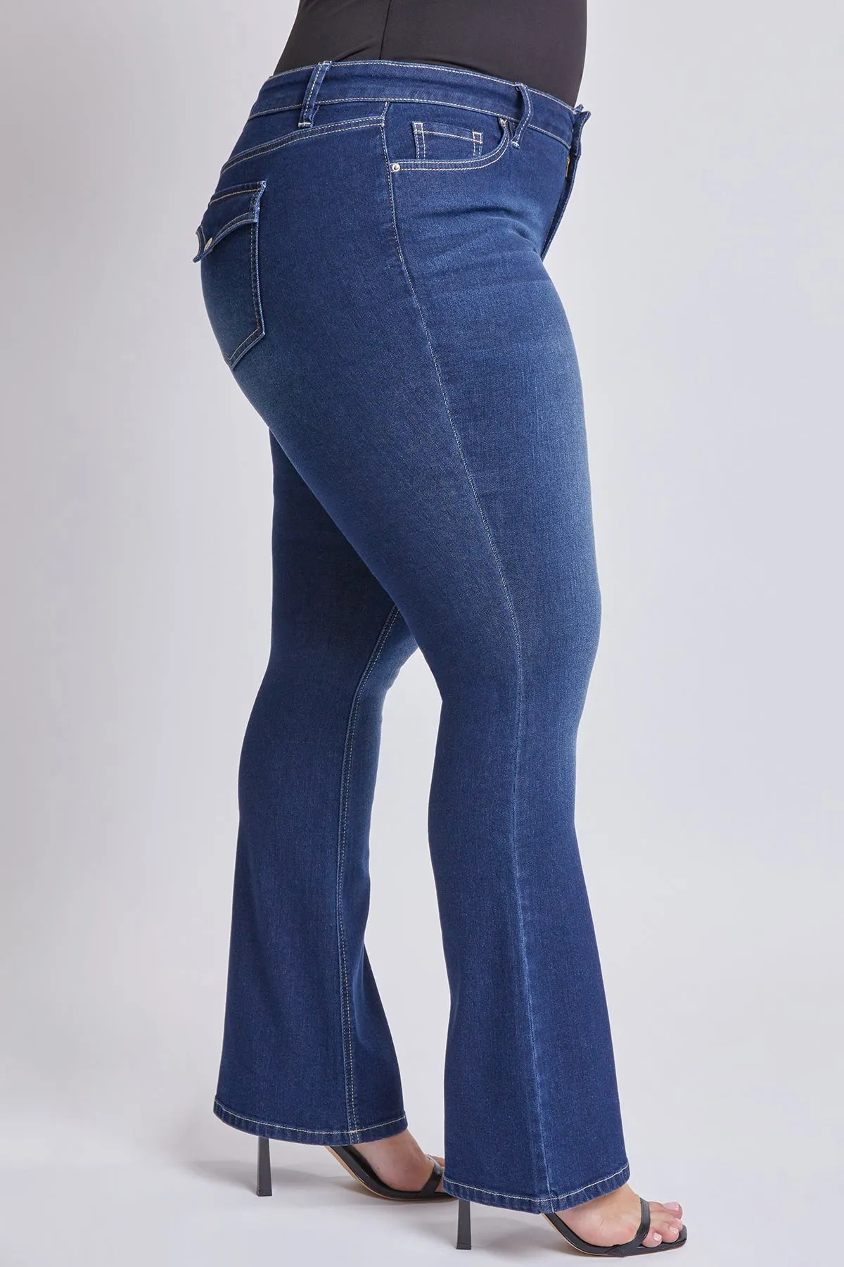 Junior Plus Size Sustainable Mid Rise Boot Cut Jeans, Pack of 6