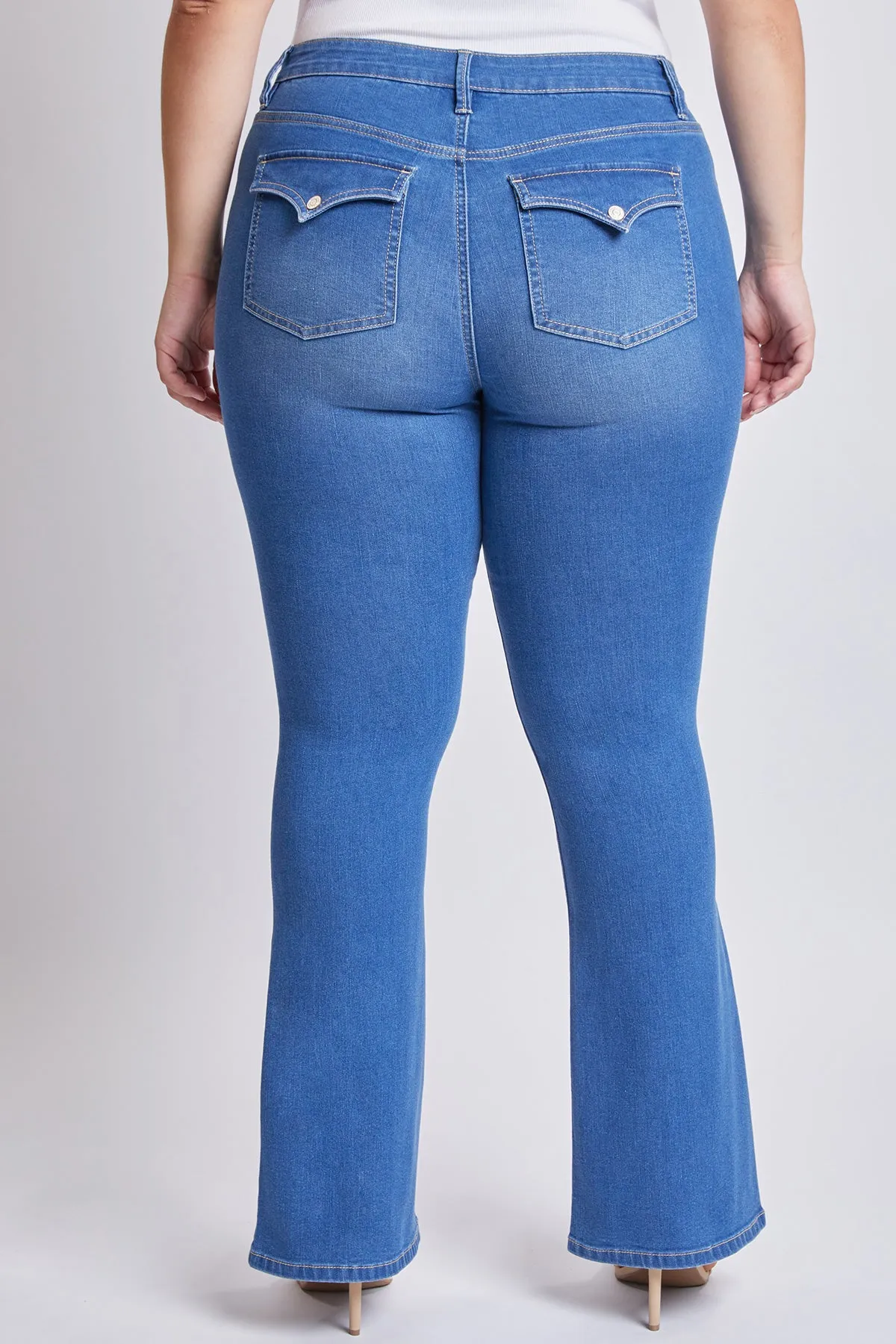 Junior Plus Size Sustainable Mid Rise Boot Cut Jeans, Pack of 6