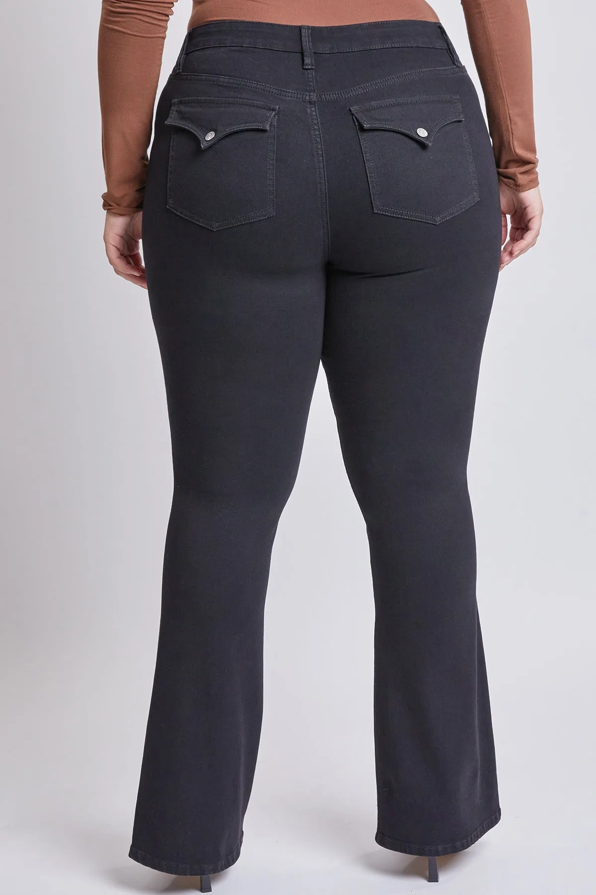 Junior Plus Size Sustainable Mid Rise Boot Cut Jeans, Pack of 6