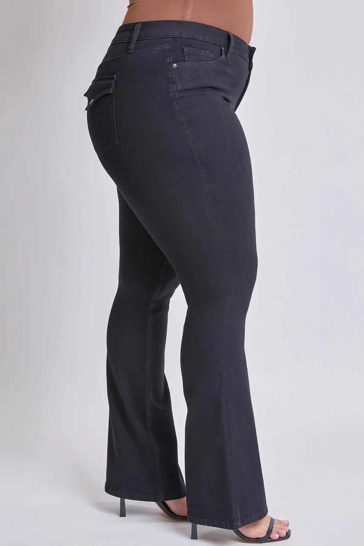 Junior Plus Size Sustainable Mid Rise Boot Cut Jeans, Pack of 6