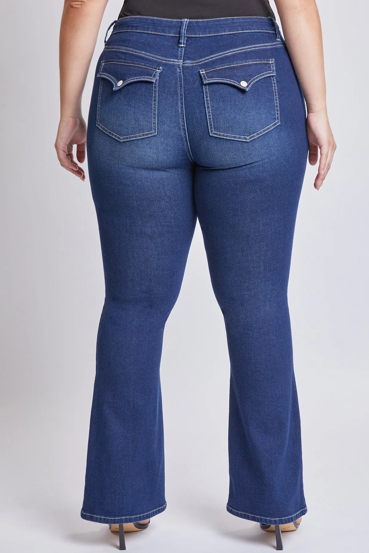Junior Plus Size Sustainable Mid Rise Boot Cut Jeans, Pack of 6