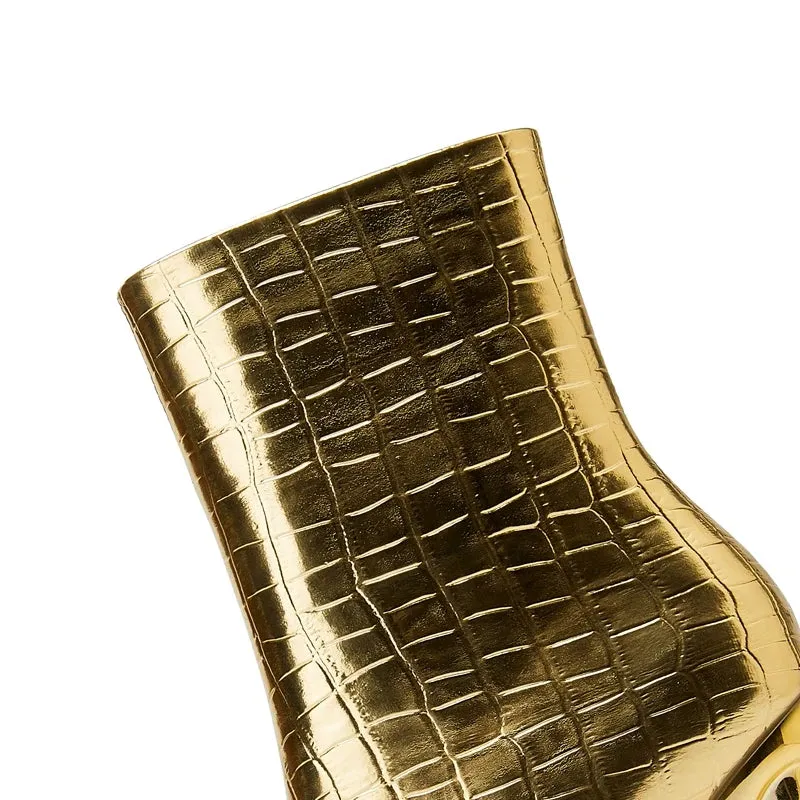 Kimberly – Pointed Wolf Teeth Shaped Heel Women's Boots