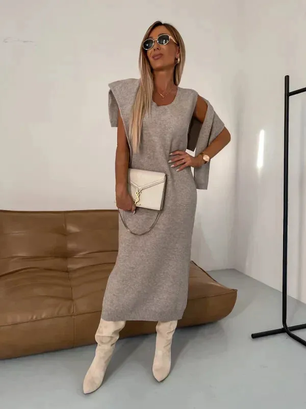 Knitwear Set | High-Neck Sweater & Skirt | Effortless Elegance