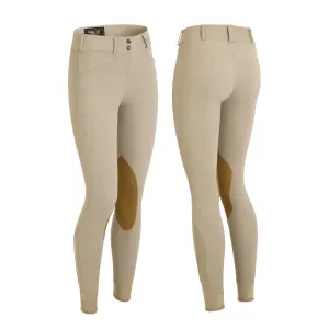 Ladies Tredstep Solo Hunter Pro Front Zip Kneepatch Breeches