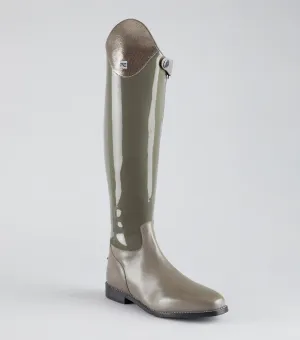 Levade Ladies Leather Dressage Riding Boots Grey (Wide Calf)