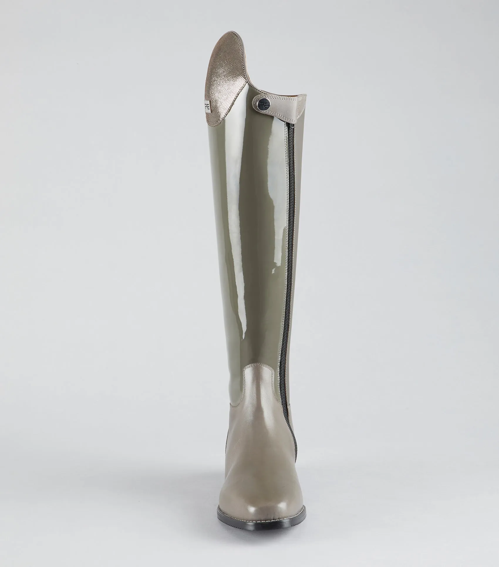 Levade Ladies Leather Dressage Riding Boots Grey (Wide Calf)