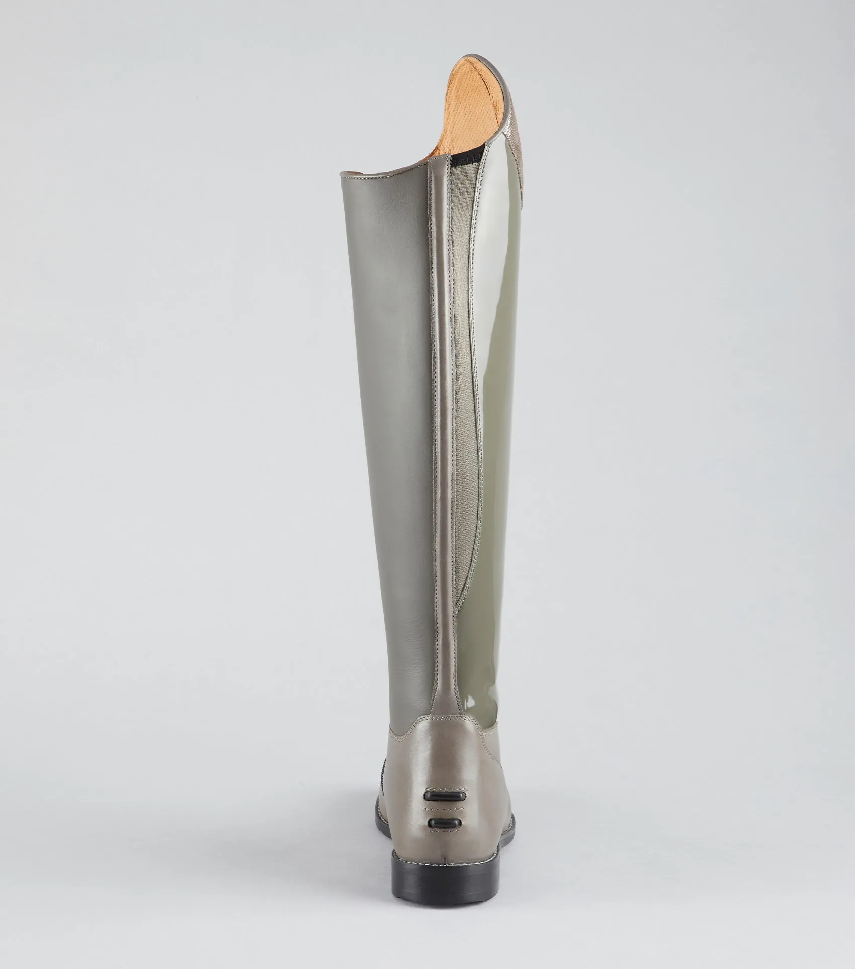 Levade Ladies Leather Dressage Riding Boots Grey (Wide Calf)