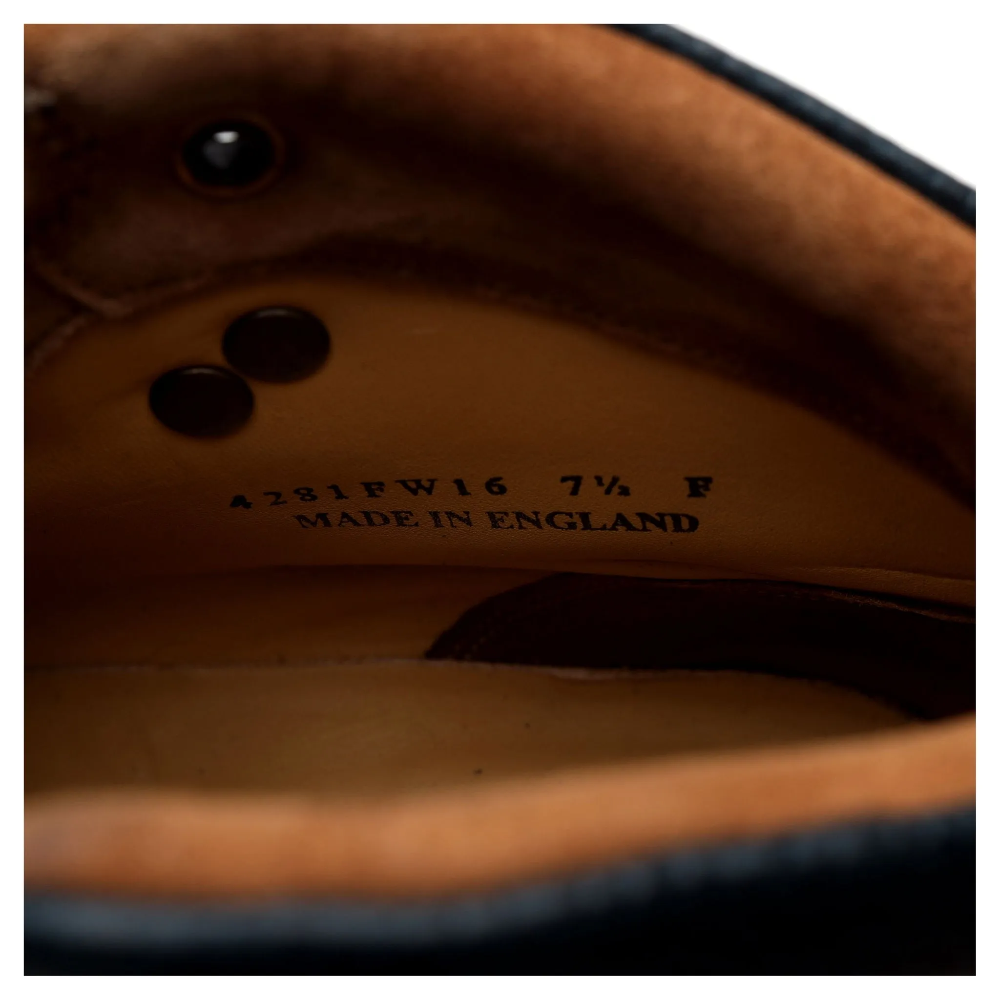 L'Exception 'Glencoe' Navy Blue Grain Leather Hiker Boots UK 7.5 F