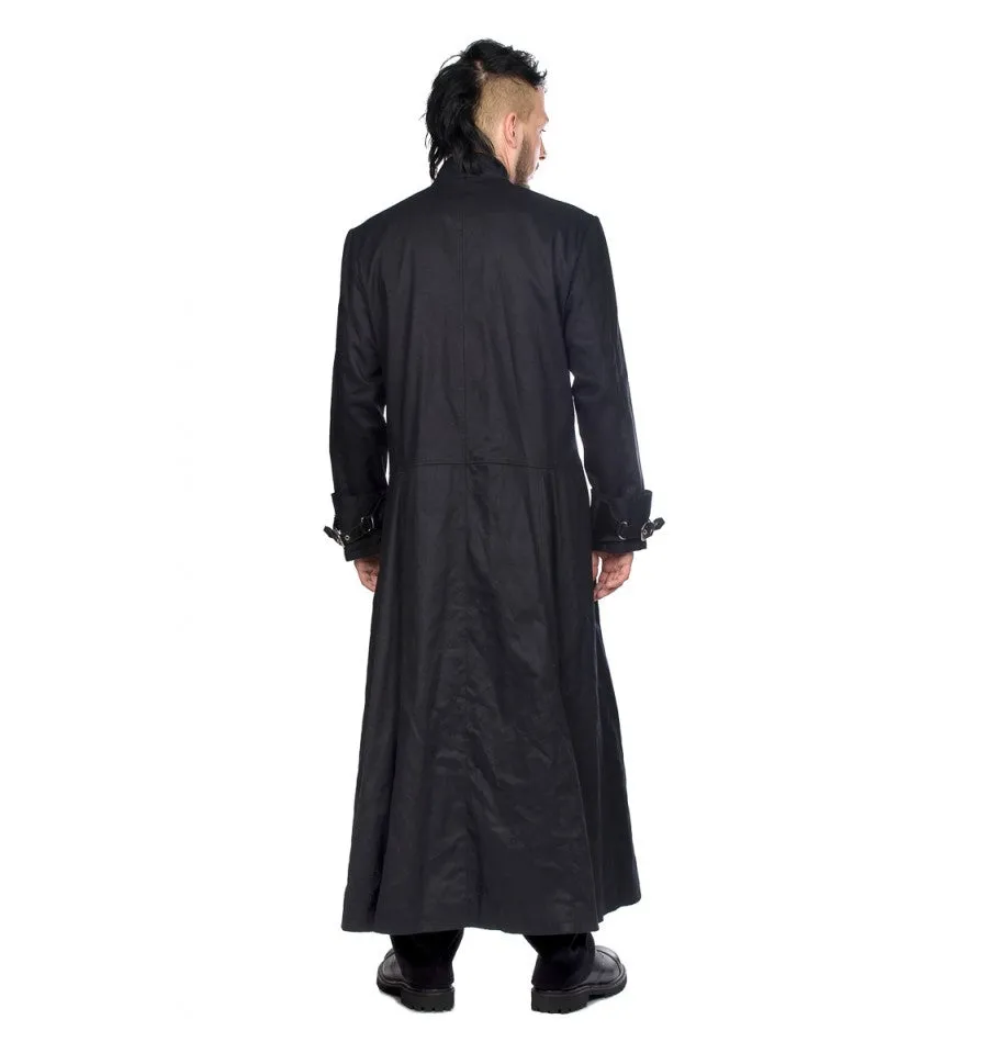 Men Hellraiser Dark Coat Gothic Long Trench Coat for the Damned