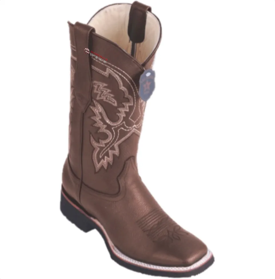Men’s Los Altos Grisly Boots Wide Square Toe (Rubber Sole)