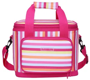 MIER 16 Can Large Insulated Lunch Bag for Women, Soft Leakproof Liner, Pink