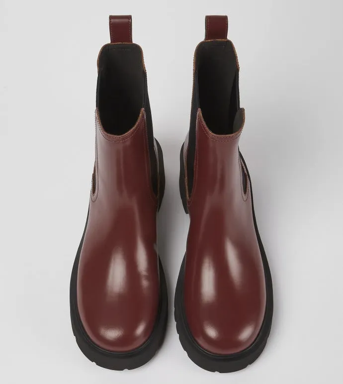 Milah Burgundy Leather Boot