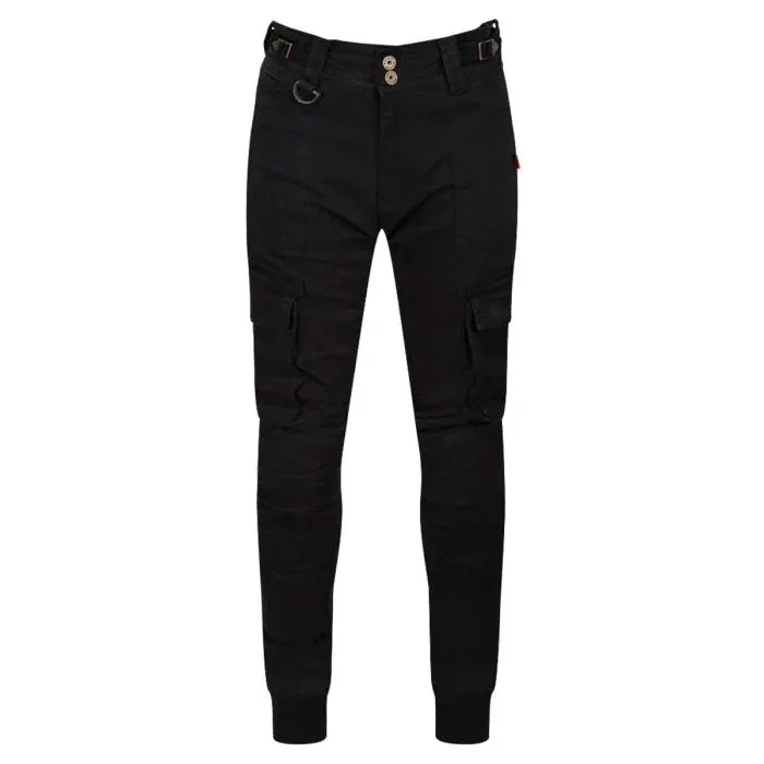 Motogirl® Lara Cargo Black Trousers
