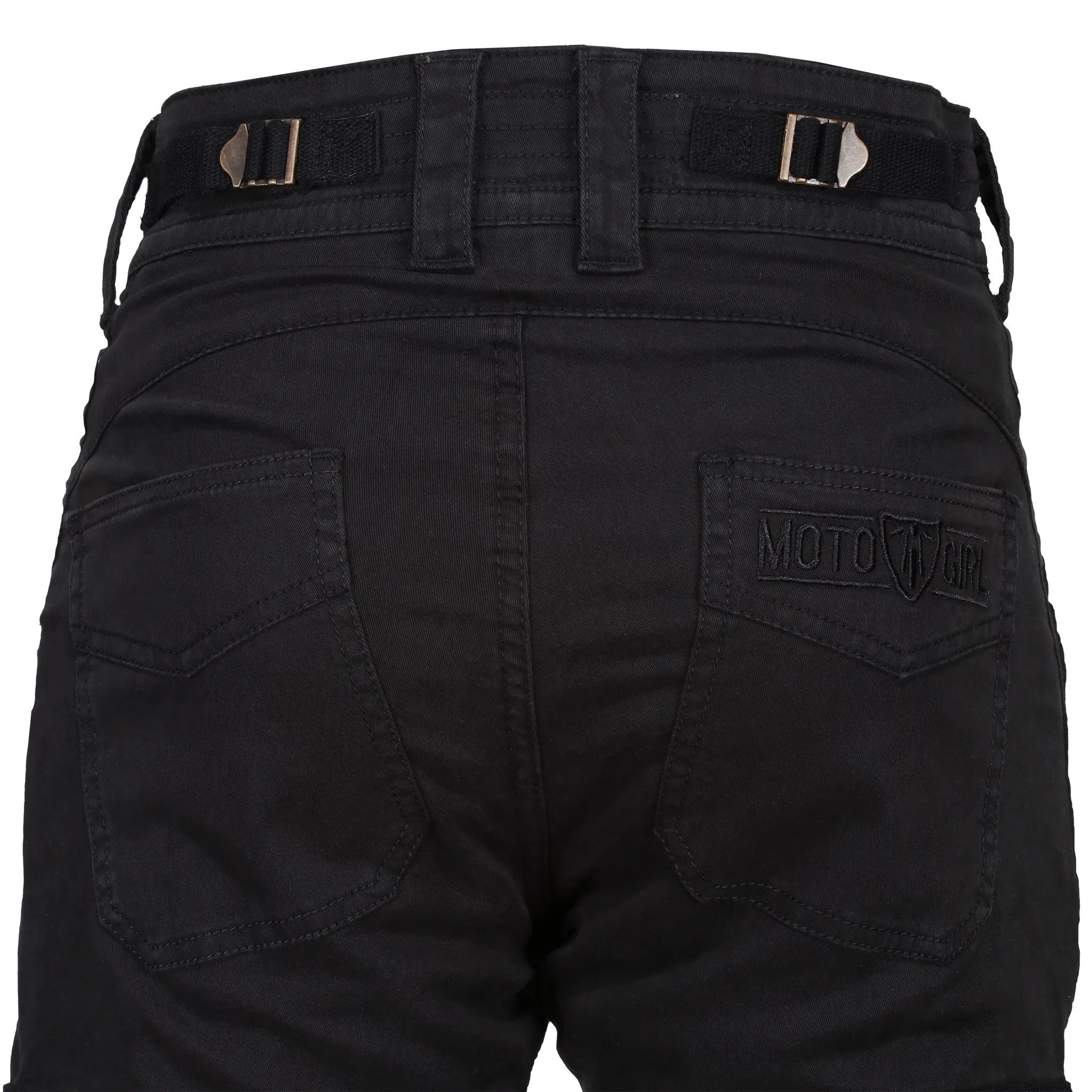Motogirl® Lara Cargo Black Trousers