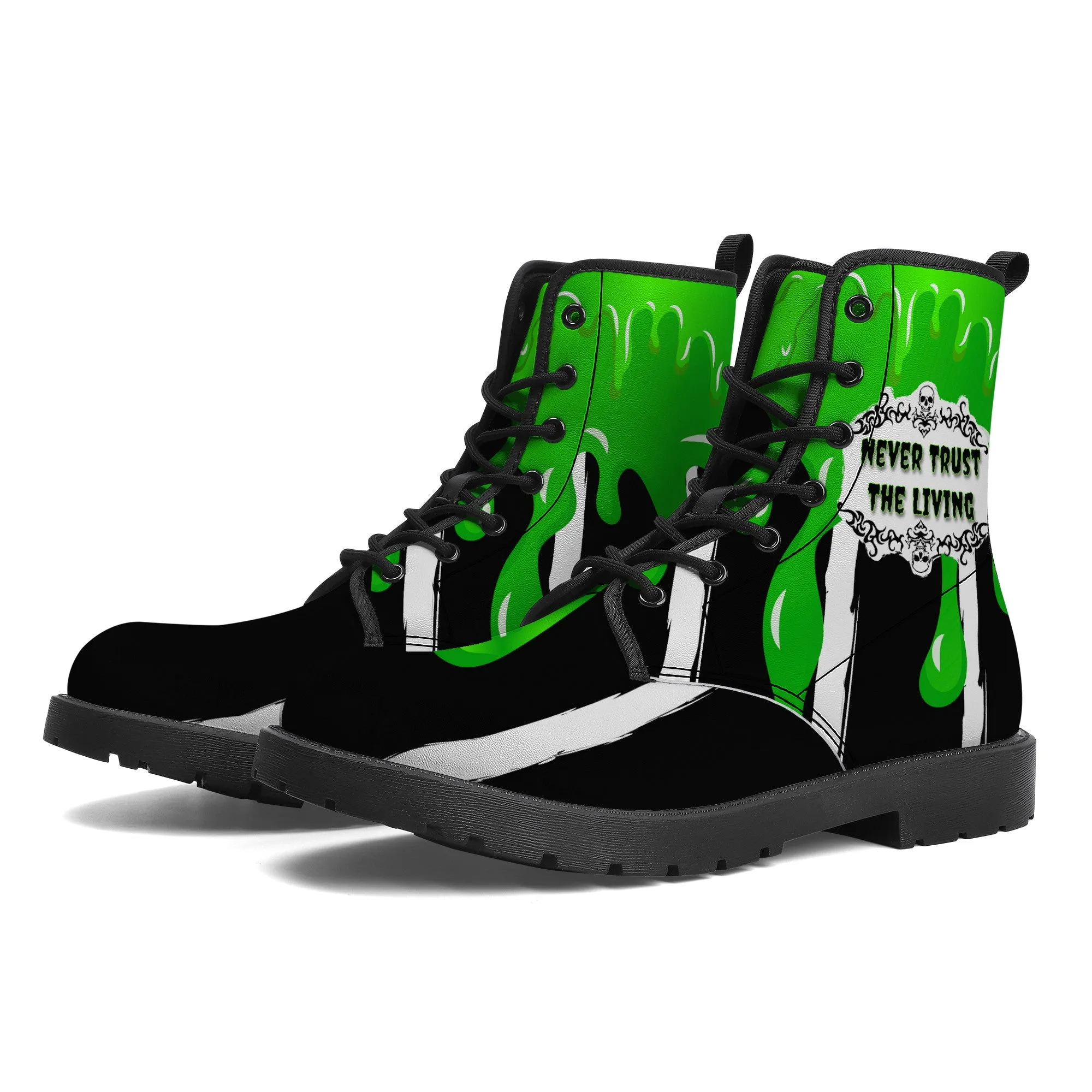 Never Trust the Living / Unisex Faux Leather Boots - New